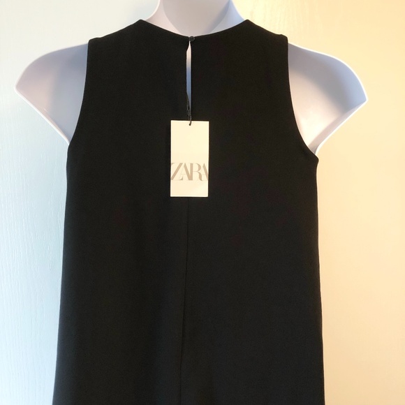 NWT Zara Basic Black Dress Medium - Picture 6 of 8